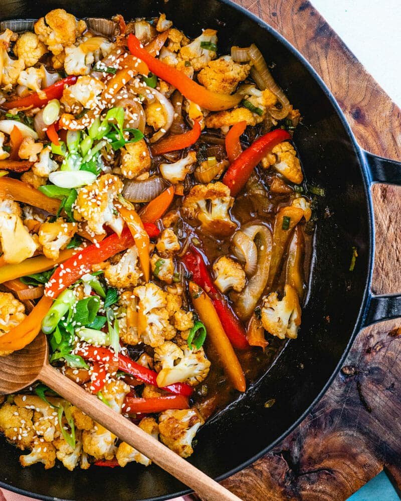 Cauliflower stir fry