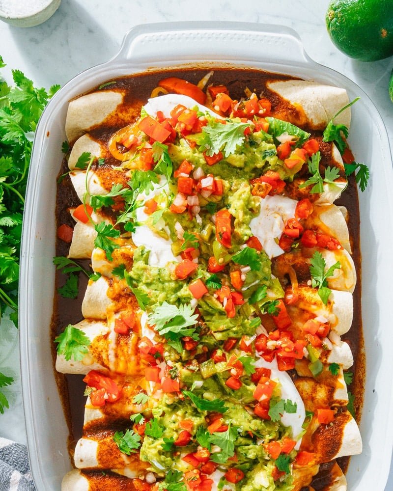 Chicken enchiladas