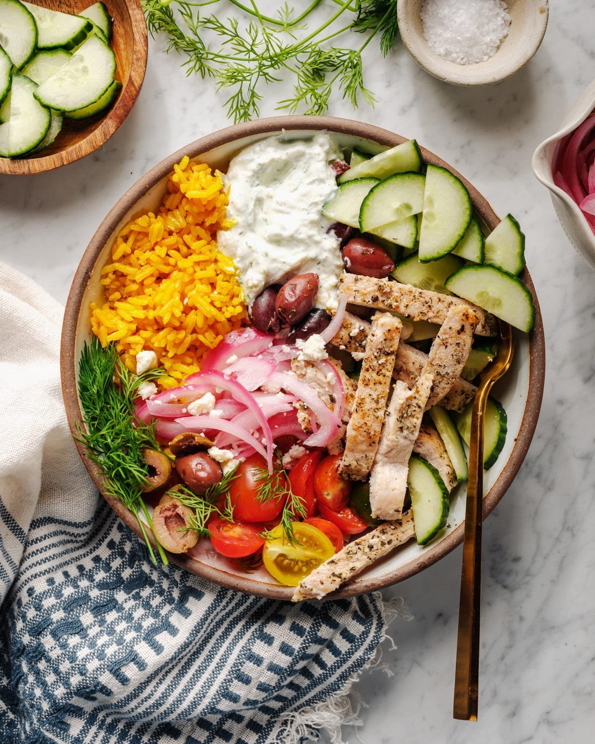 Greek Chicken Bowls