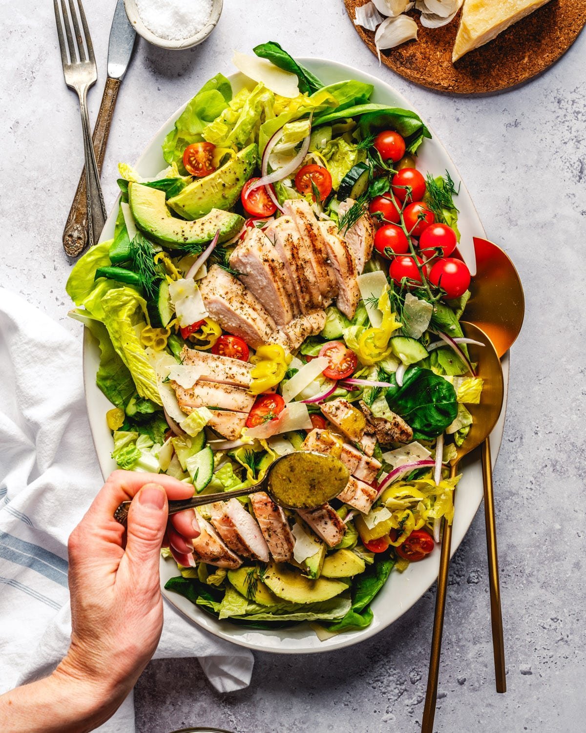 Grilled dinner ideas: chicken salad recipe