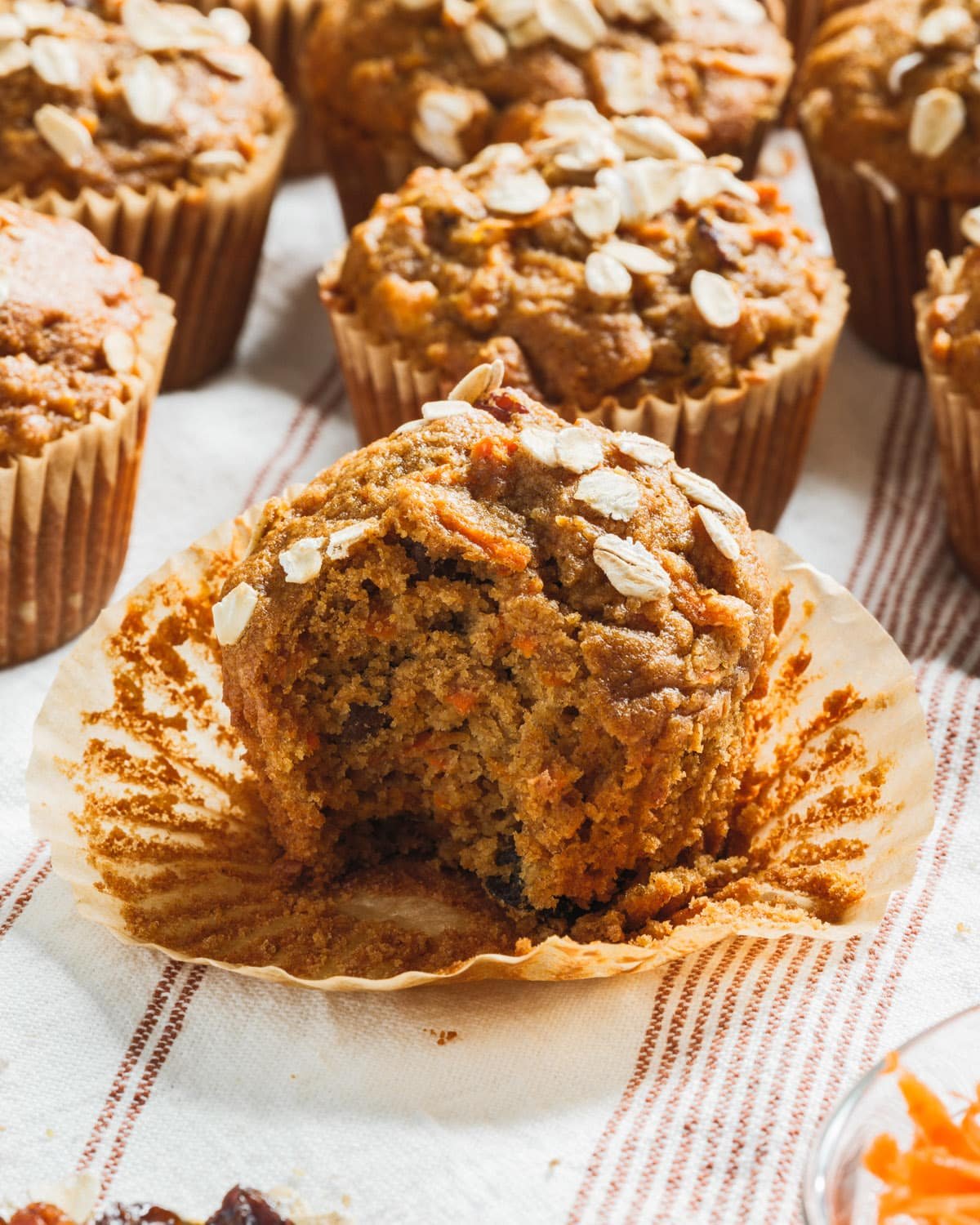 Health carrot cake muffins