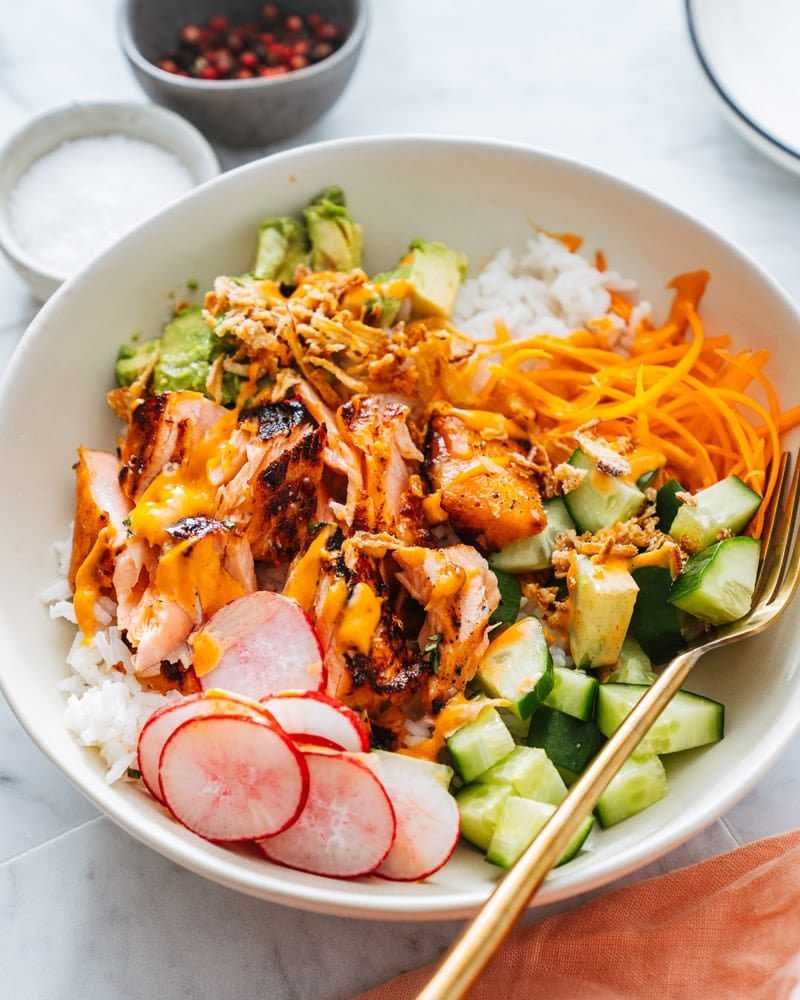 Salmon Rice Bowl
