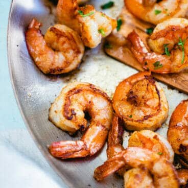 Sauteed shrimp