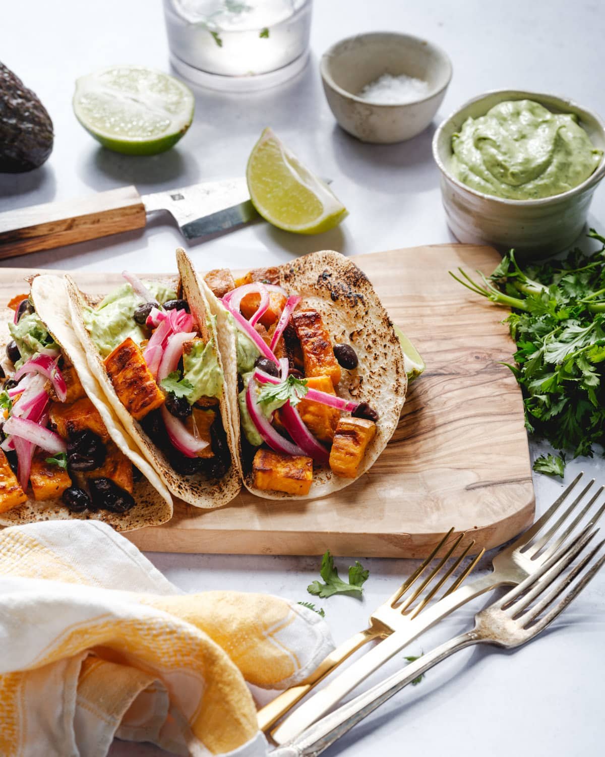 Sweet Potato Black Bean Tacos