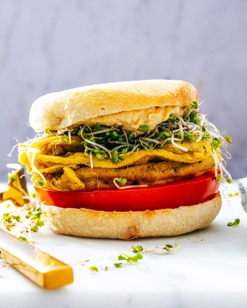 Vegan breakfast sandwich
