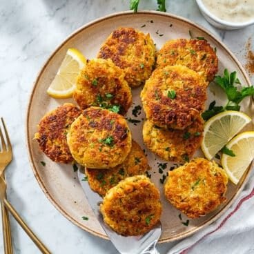 Vegan Crab Cakes with Vegan Tartar Sauce